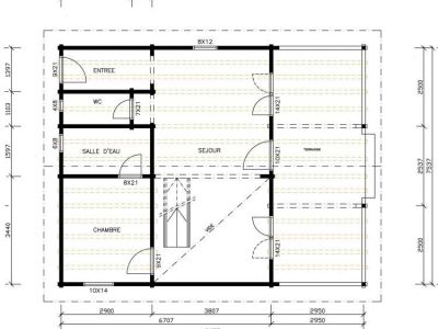 Plan RDC du chalet