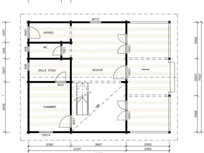 Plan RDC du chalet