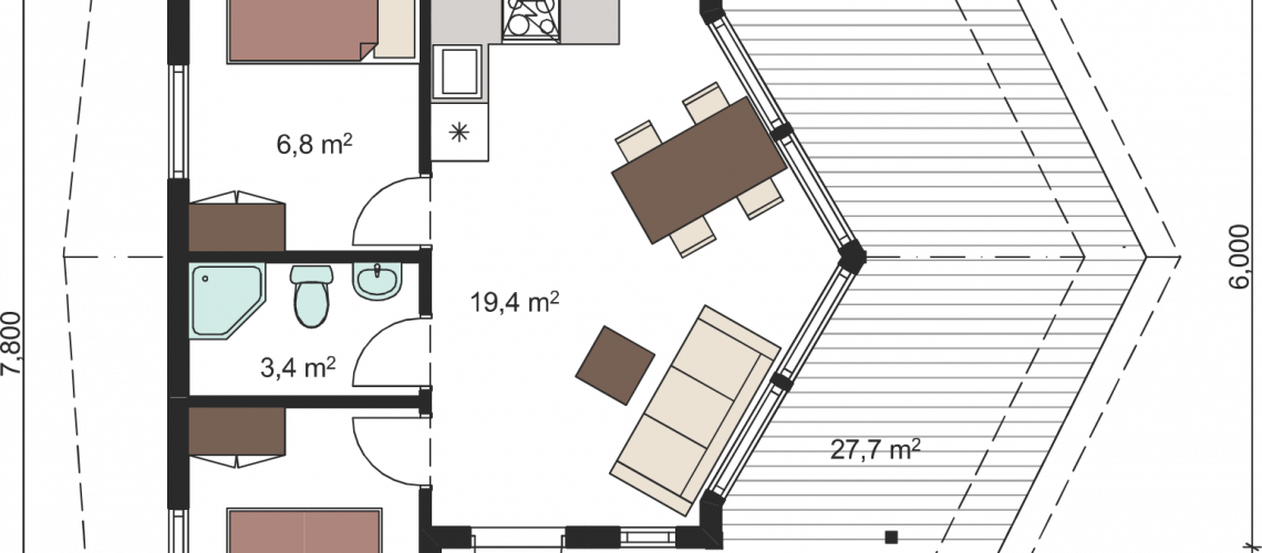 Moins de 100 m² mais avec le confort d’une grande!