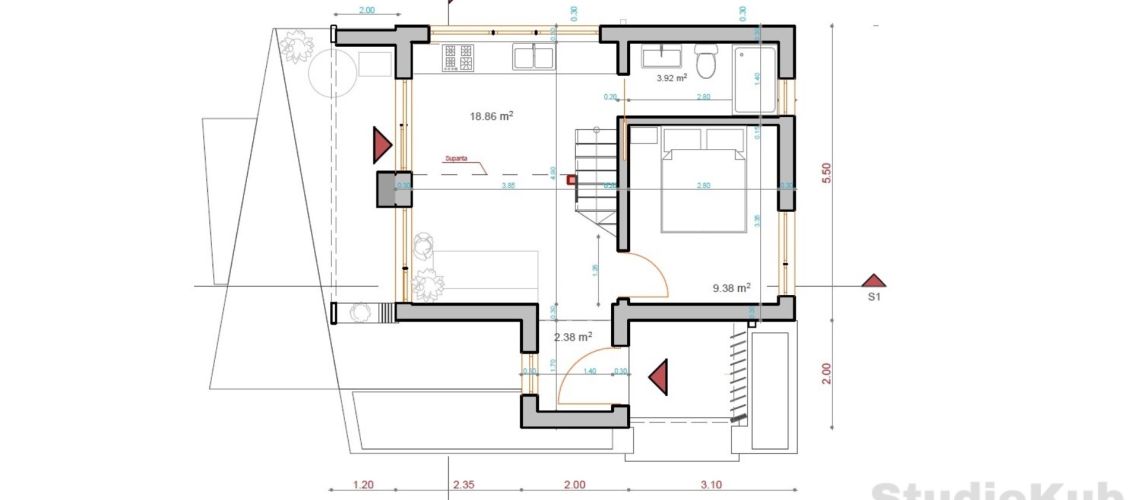 Maison surface optimisée